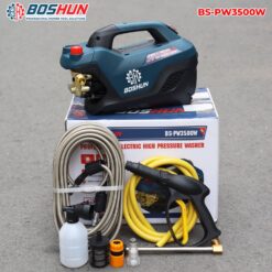 Máy rửa xe áp lực cao BOSHUN BS-PW3500W – Công Suất 3500W – Máy rửa xe có chỉnh áp – Hàng Chính Hãng – Lõi đồng 100%