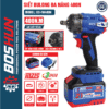Máy Siết Bulong Pin BOSHUN BS-IW400N, Lực siết 400Nm, Không Chổi Than, Đầu Bulong 2 in 1, Động Cơ Đồng