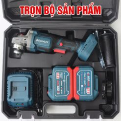 Máy Mài, Cắt Pin Công Tắc Bóp Boshun BS-AG100BL Không Chổi Than 100% Lõi Đồng, Kèm Phụ Kiện – Máy Cắt, Mài