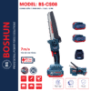 Máy Cưa Xích Dùng Pin BOSHUN BS-CS08, Có Tra Nhớt, Có Màn LED Báo Pin, Chân Pin Phổ Thông – Không Chổi Than