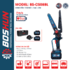 Máy Cưa Xích Pin Boshun BS-CS08BL Lam Xích 8 INCH, Không Chổi Than, 100% Lõi Đồng, Chính Hãng