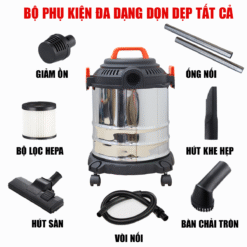 Máy thổi hút bụi điện BOSHUN 12L BS-HBCN12L, Công suất 1500W, Thổi cả khô và ướt, Động cơ bền bỉ
