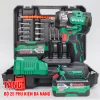 Máy Siết Bulong Dùng Pin WORKFIX WF-IW470N, Lực Siết 470N.m, Đầu 2 trong 1, Tặng Bộ Phụ Kiện 25 Chi Tiết