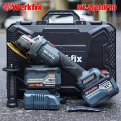 Máy Cắt Mài WORKFIX WF-AG100PRO – 3 Mức Chỉnh Tốc – Antikickback – Động Cơ Không chổi than – Bảo Hành 12T