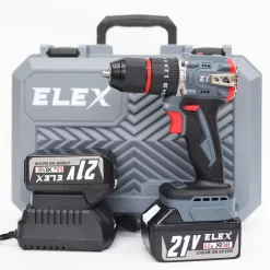 Máy Khoan Pin ELEX EL-ID1365BL, Lực siết 65Nm – Đầu Kẹp 13mm – 3 Chức Năng (Khoan, Búa, Bắt Vít) – Tặng Móc Cài Kim Loại